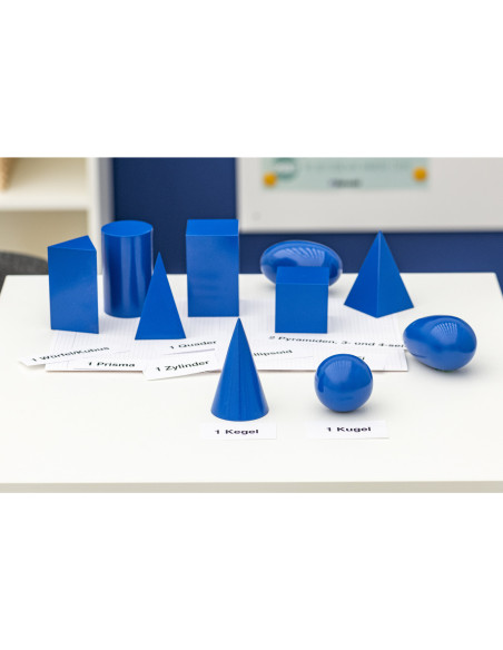 Vin85162,Corpuri geometrice albastre conform metodei Montessori