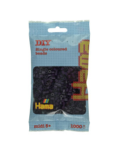 Ha207-108,Margele de calcat Hama midi vinetiu 1000 buc in pungulita