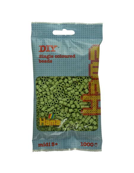 Ha207-110,Margele de calcat Hama midi verde ceai 1000 buc in pungulita