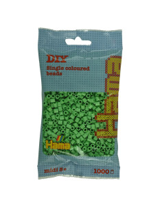 Ha207-115,Margele de calcat Hama midi verde stralucitor 1000 buc in pungulita