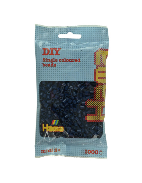 Ha207-116,Margele de calcat Hama midi albastru intunecat 1000 buc in pungulita