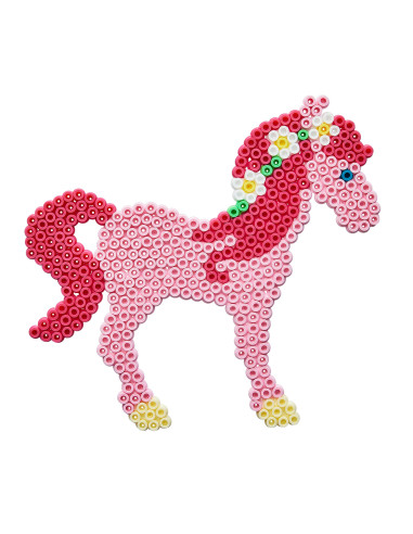 Ha207-121,Margele de calcat Hama midi roz fucsia 1000 buc in pungulita