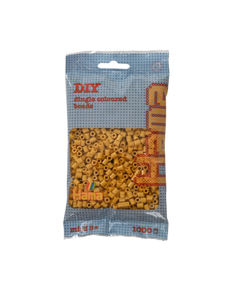 Ha207-122,Margele de calcat Hama midi mustar 1000 buc in pungulita