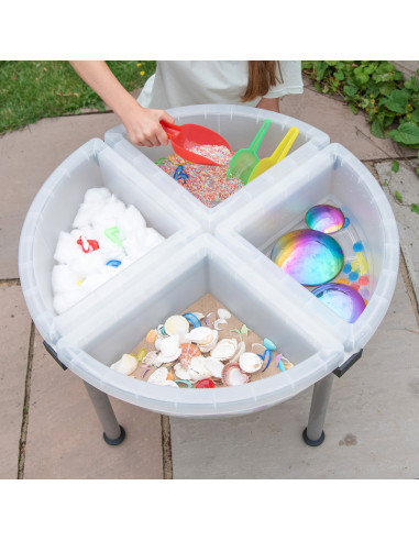 CD73610,Tava Educationala pentru Explorare si Sortare, 4 Compartimente Transparente