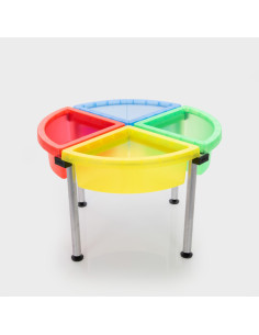 CD73652,Tava Educationala pentru Explorare si Sortare, 4 Compartimente Colorate Transparente