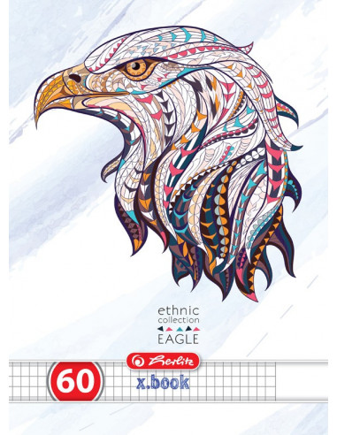 9475900,Caiet Herlitz A4 60 File Patratele Ethnic Animals