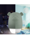ZA-BENNY-02,Lampa de veghe cu senzor de lumina Benny the Bear, Zazu Kids, Verde