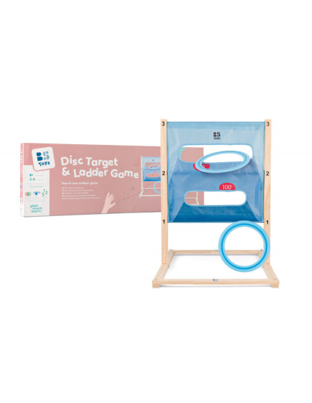 GA540,Aruncarea discului si Scara, joc 2-in-1 pentru copii, BS Toys