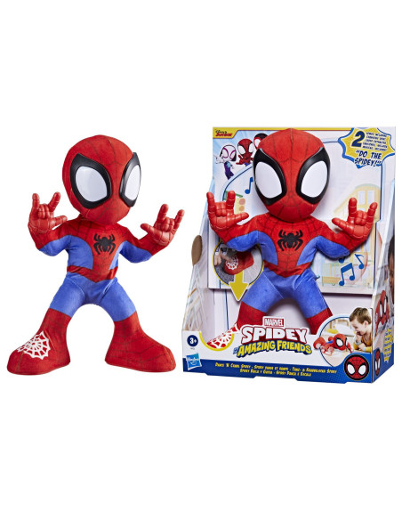 F6722,Spidey Si Prietenii Lui Uimitori Marvel Figurina Spidey De Plus Interactiva