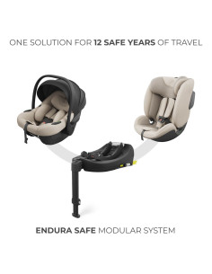 KCILENFXBEG2000,Scoica Auto Kinderkraft I-lite Cu Baza Endura Safe Fx Beige 2