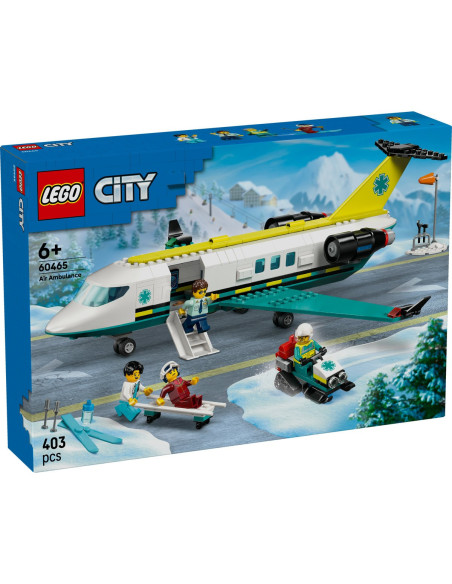 LEGO-60465,Lego City Avion Ambulanta Pentru Urgente 60465