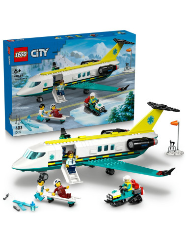 LEGO-60465,Lego City Avion Ambulanta Pentru Urgente 60465