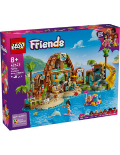 LEGO-42673,Lego Friends Statiune De Pe Litoral Pentru Vacanta Cu Familia 42673