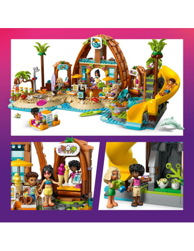 LEGO-42673,Lego Friends Statiune De Pe Litoral Pentru Vacanta Cu Familia 42673