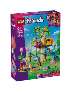 LEGO-42666,Lego Friends Petrecere De Ziua De Nastere A Pisicii Si Casuta In Copac 42666