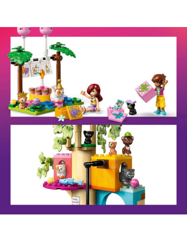 LEGO-42666,Lego Friends Petrecere De Ziua De Nastere A Pisicii Si Casuta In Copac 42666
