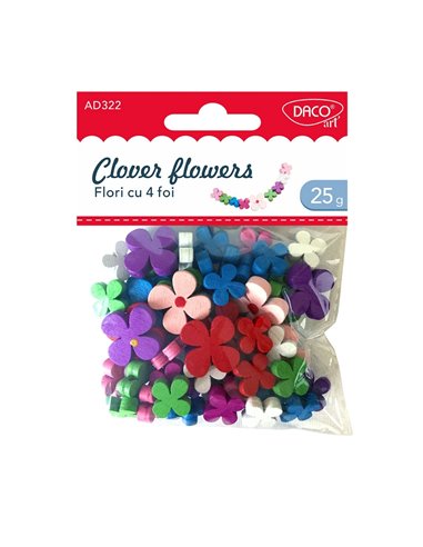Accesorii Craft - AD322 Flori Cu 4 Foi Daco