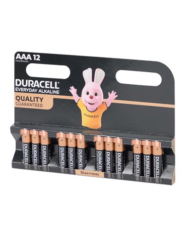 Baterii Duracell Basic AAA, LR03, 12 bucati