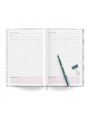 Agenda A5 nedatata ArtPress, 100 file, 80g/mp, Motiv letters
