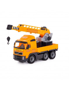 Camion cu macara - Volvo PowerTruck, 72x19x32 cm, Wader,ROB-8824 2