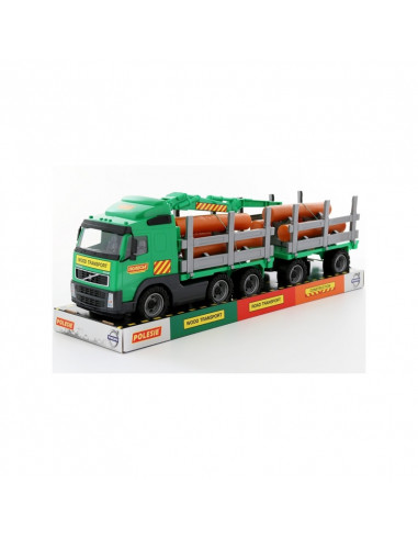 Trailer+remorca+lemne - Volvo PowerTruck, 77x19x25 cm