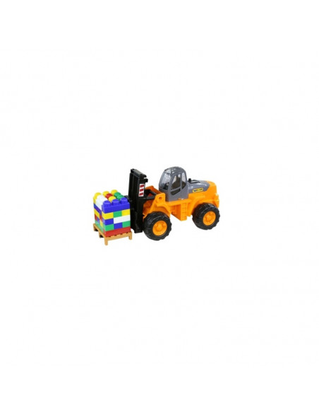 Stivuitor+palet cuburi - PowerTruck, 48x22x23 cm Stivuitor+palet cuburi - PowerTruck, 48x22x23 cm