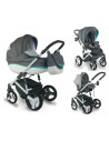 Carucior copii 3 in 1, reversibil, 0-36 luni, Bexa Ideal Grey