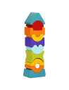 KC-12862,Jucarie din lemn, cubika, set constructii turn 11 piese