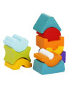 KC-12862,Jucarie din lemn, cubika, set constructii turn 11 piese