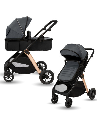 KC-AK276197,Carucior transformabil 2in1, appekids elite - navy grey