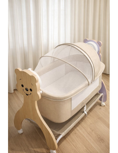 KC-AK276227,Patut multifunctional cu leganare electrica, sunete si bluetooth, appekids - buggy