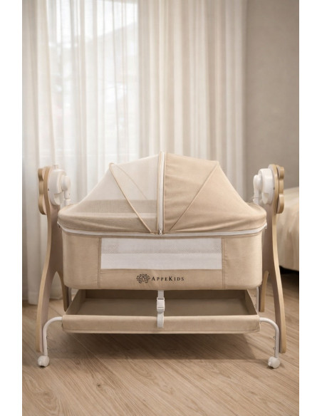 KC-AK276227,Patut multifunctional cu leganare electrica, sunete si bluetooth, appekids - buggy