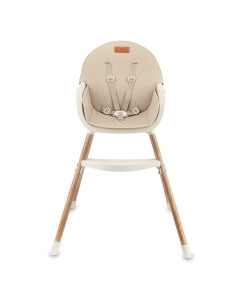KC-KRKA00035,Scaun de masa copii momi reki, piele ecologica, beige 2