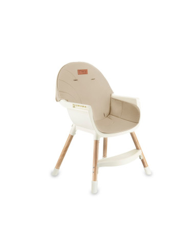 KC-KRKA00035,Scaun de masa copii momi reki, piele ecologica, beige