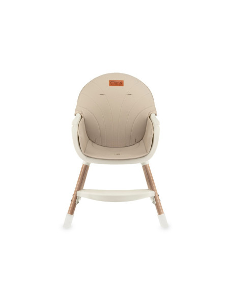 KC-KRKA00035,Scaun de masa copii momi reki, piele ecologica, beige