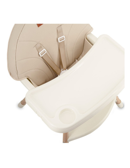 KC-KRKA00035,Scaun de masa copii momi reki, piele ecologica, beige