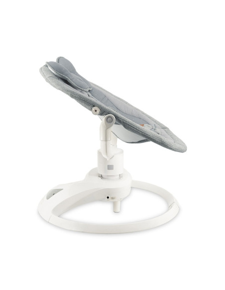 KC-BULE00040,Balansoar electric pentru bebelusi cu sezut rotativ 360 grade, momi pearl - grey