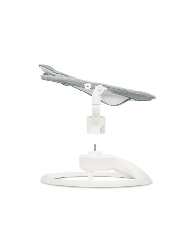 KC-BULE00040,Balansoar electric pentru bebelusi cu sezut rotativ 360 grade, momi pearl - grey