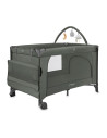 KC-LOZE00025,Patut pliabil cu doua nivele si masuta de infasat, 60x120 cm, momi, belove plus - green