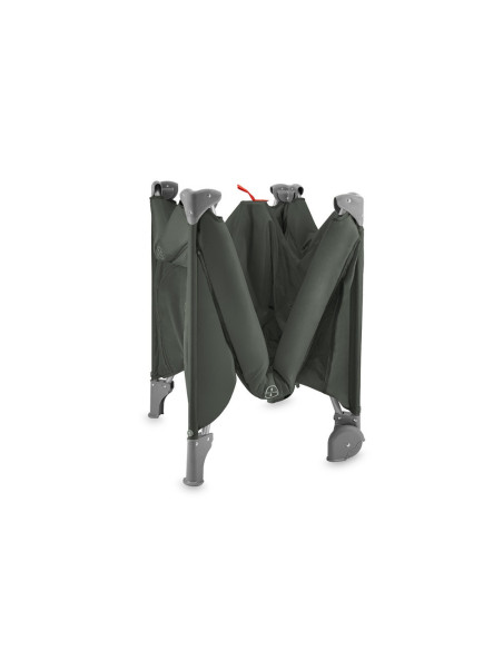 KC-LOZE00025,Patut pliabil cu doua nivele si masuta de infasat, 60x120 cm, momi, belove plus - green