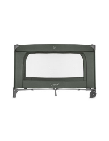 KC-LOZE00025,Patut pliabil cu doua nivele si masuta de infasat, 60x120 cm, momi, belove plus - green