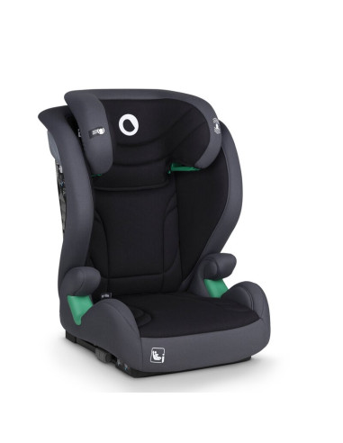 BN-LO-IGO_I-SIZE_GREY_GRAPHITE,Scaun auto, Lionelo, i-Size Igo, 100- 150 cm, Cu isofix, Protectie laterala, Ajustare spatar in 2