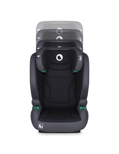 BN-LO-IGO_I-SIZE_GREY_GRAPHITE,Scaun auto, Lionelo, i-Size Igo, 100- 150 cm, Cu isofix, Protectie laterala, Ajustare spatar in 2