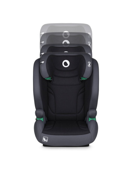 BN-LO-IGO_I-SIZE_GREY_GRAPHITE,Scaun auto, Lionelo, i-Size Igo, 100- 150 cm, Cu isofix, Protectie laterala, Ajustare spatar in 2