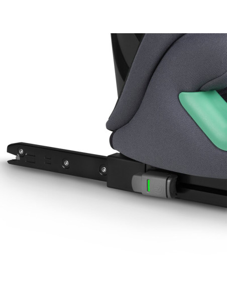 BN-LO-IGO_I-SIZE_GREY_GRAPHITE,Scaun auto, Lionelo, i-Size Igo, 100- 150 cm, Cu isofix, Protectie laterala, Ajustare spatar in 2