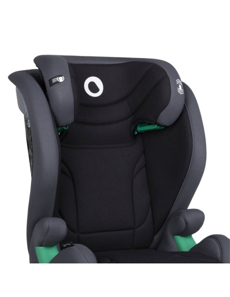 BN-LO-IGO_I-SIZE_GREY_GRAPHITE,Scaun auto, Lionelo, i-Size Igo, 100- 150 cm, Cu isofix, Protectie laterala, Ajustare spatar in 2