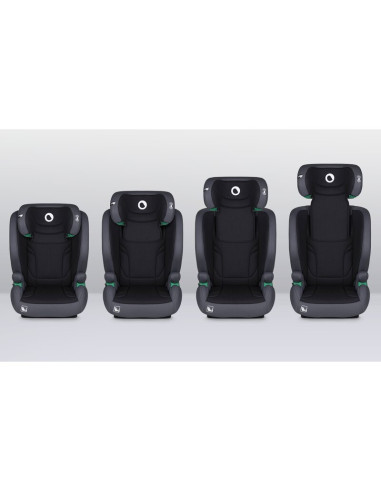 BN-LO-IGO_I-SIZE_GREY_GRAPHITE,Scaun auto, Lionelo, i-Size Igo, 100- 150 cm, Cu isofix, Protectie laterala, Ajustare spatar in 2