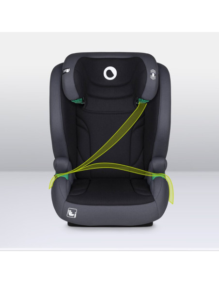 BN-LO-IGO_I-SIZE_GREY_GRAPHITE,Scaun auto, Lionelo, i-Size Igo, 100- 150 cm, Cu isofix, Protectie laterala, Ajustare spatar in 2