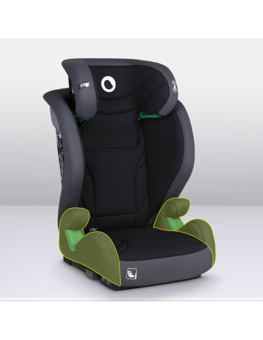 BN-LO-IGO_I-SIZE_GREY_GRAPHITE,Scaun auto, Lionelo, i-Size Igo, 100- 150 cm, Cu isofix, Protectie laterala, Ajustare spatar in 2