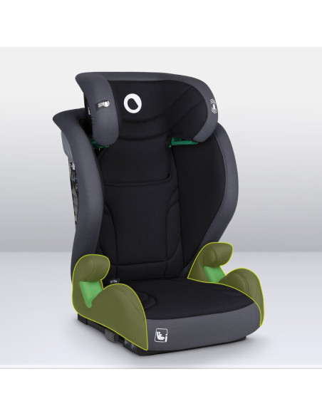BN-LO-IGO_I-SIZE_GREY_GRAPHITE,Scaun auto, Lionelo, i-Size Igo, 100- 150 cm, Cu isofix, Protectie laterala, Ajustare spatar in 2